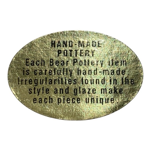 Vintage Bear Pottery Handcrafted Shallow Dish Set of Four (4) - Picture 5 of 5